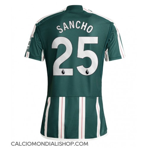 Maglie da calcio Manchester United Jadon Sancho #25 Seconda Maglia 2023-24 Manica Corta